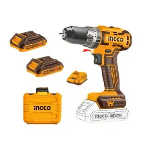 Furadeira e Parafusadeira Impacto 3/8 Ingco c/ 2 Baterias 20v e Carregador Bivolt