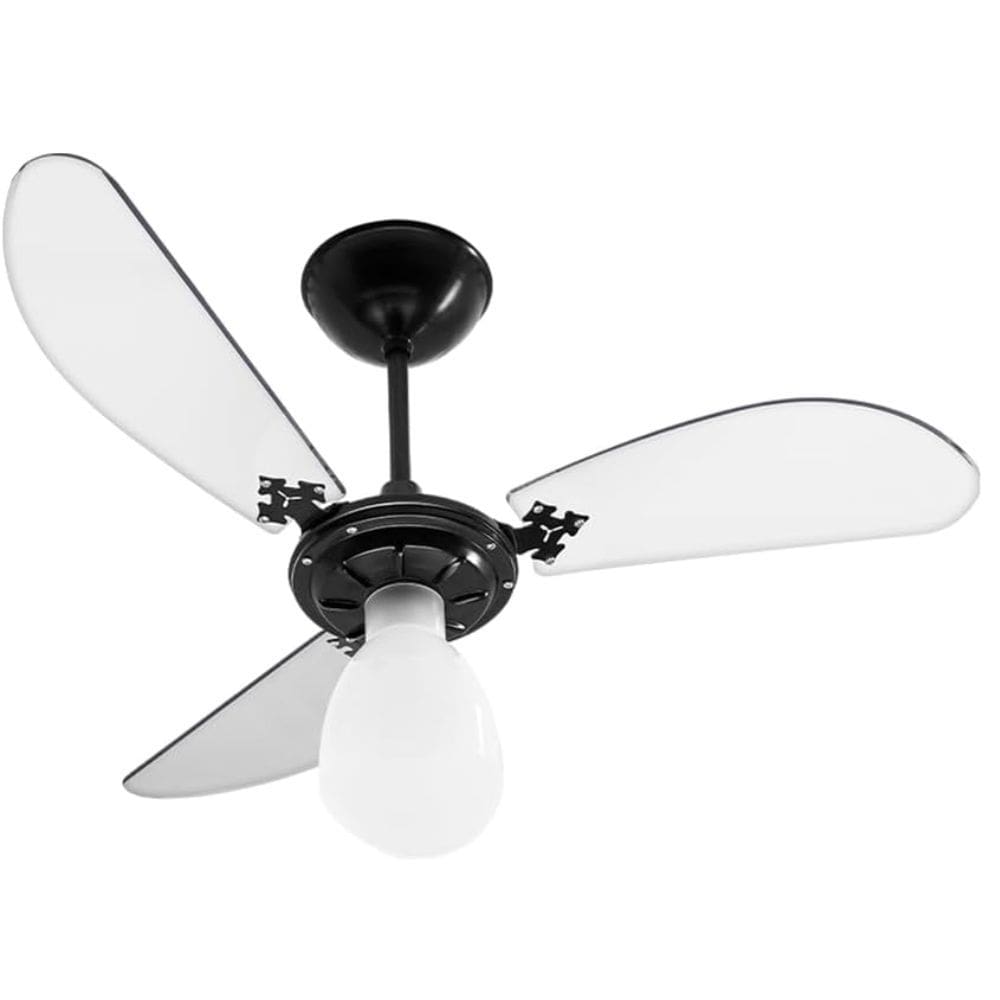 Ventilador De Teto New Cristal Light C/ 3 Pás Venti-Delta