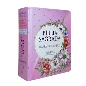 Bíblia Pequena Para Bolsa Assembleia De Deus Batista Deus É Amor Palavra De Jesus Em Vermelho Pentecostal Harpa Coros Índice