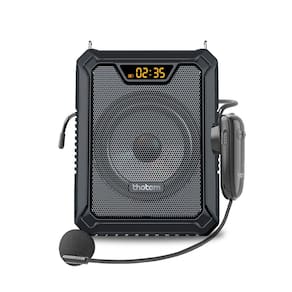 Amplificador Portátil de Voz THOTEM A20, 25W de potência e acompanhado de 2 Microfones – O Kit do Professor