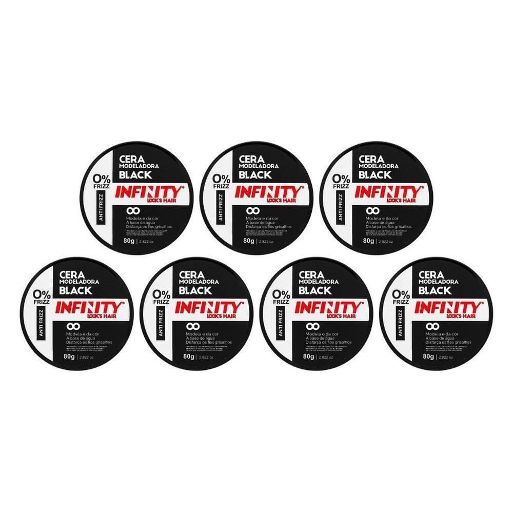 Pomada Capilar Infinity Black 80G-Kit C/7Un