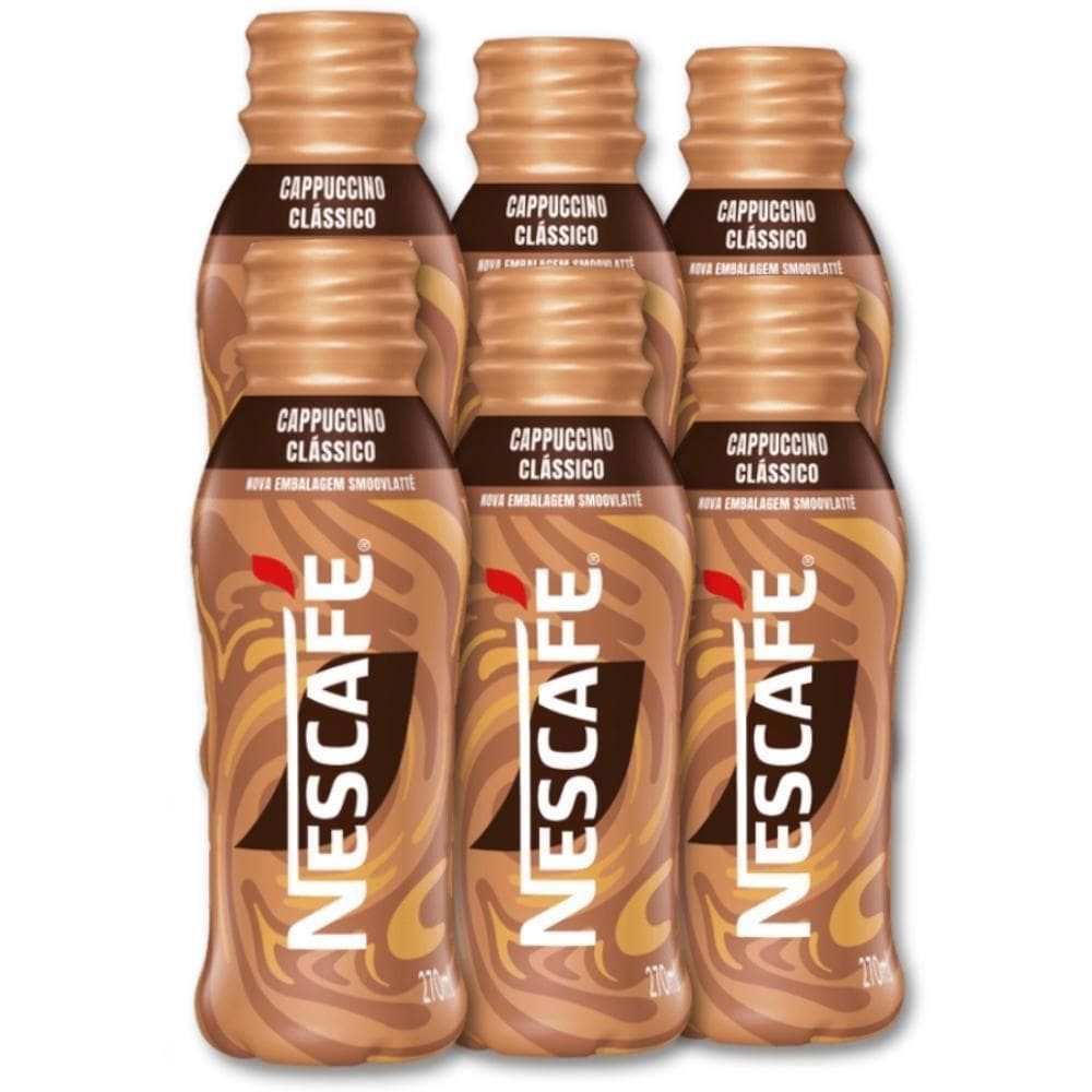 Cappuccino Nescafé Gelado Pronto Para Beber Kit 6 Un 270Ml