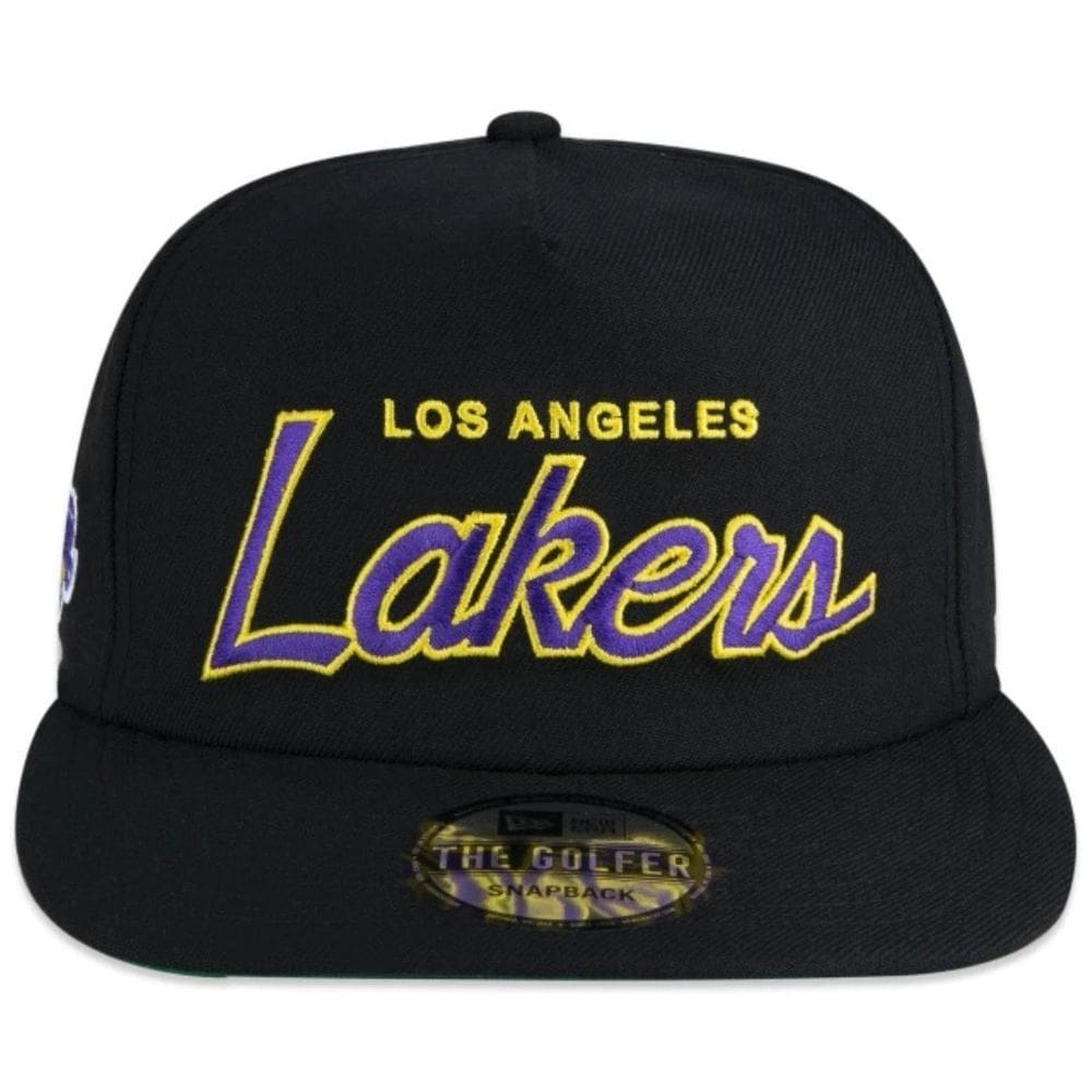 Boné New Era Masculino The Golfer Lakers Outline Aba Reta