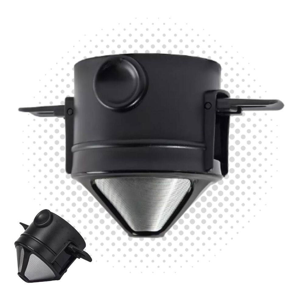 Coador De Café Portátil Reutilizável Em Aço Inox