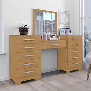 Conjunto Para Quarto De Cômodas E Penteadeira Pétala Naturalle