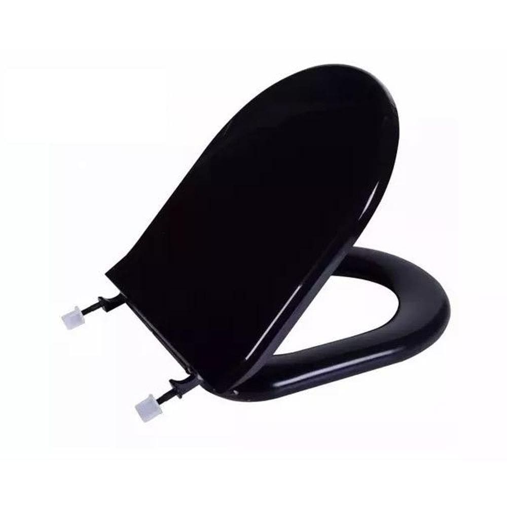 Assento Sanitário Almofadado Astra Preto 95023
