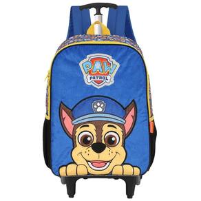 Mochila Escolar De Rodinhas Patrulha Canina Desenho Infantil