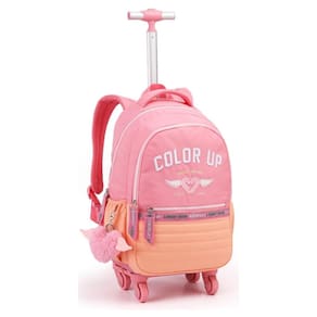Mochila De Roda 18 Color Up Feminina Escolar Passeio