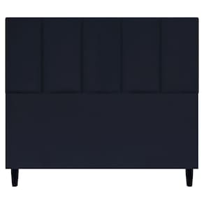 Cabeceira Decorativa Classic Para Cama De Casal 140 Cm Suede Preto Suede