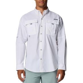 Camisa Polo EEG Columbia Bahama Manga Longa Masculina Branco