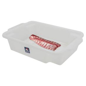 Bandeja Plástica Açougue Multiuso Carnes Aves Peixes Branca