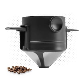 Mini Cafeteira Portátil Com Filtro Reutilizável De Inox