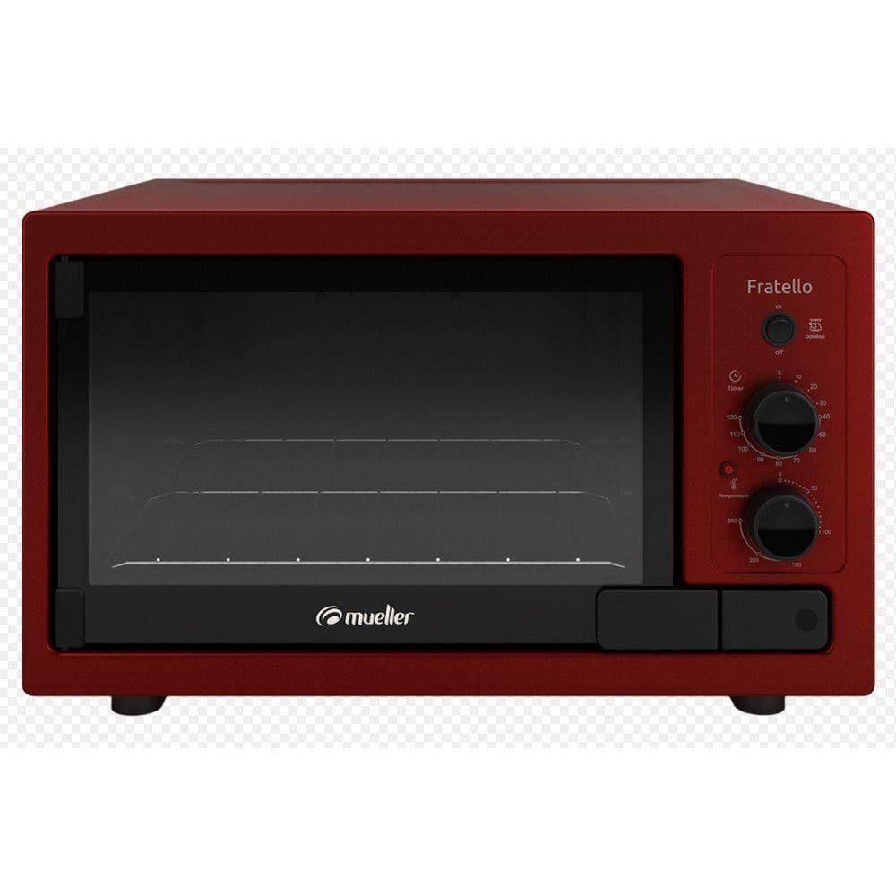 Forno Elétrico 44 Litros Fratello Grill E Timer Mueller Vermelho 220v