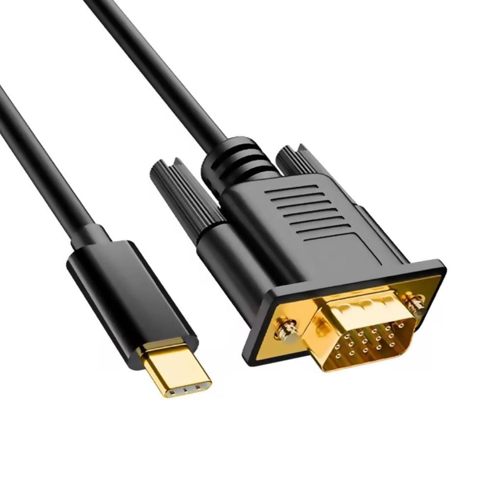Cabo Conversor USB-C Para DVI-D - 1.8 Metros 24+1 Pinos Chipset Interno (USB-C M X DVI-D M) Comtac