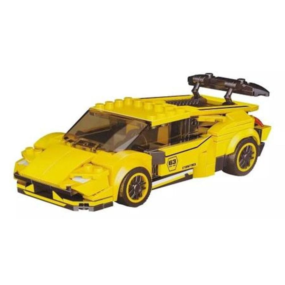 Super Famous Car Sport Amarelo 328 Pecas Folia