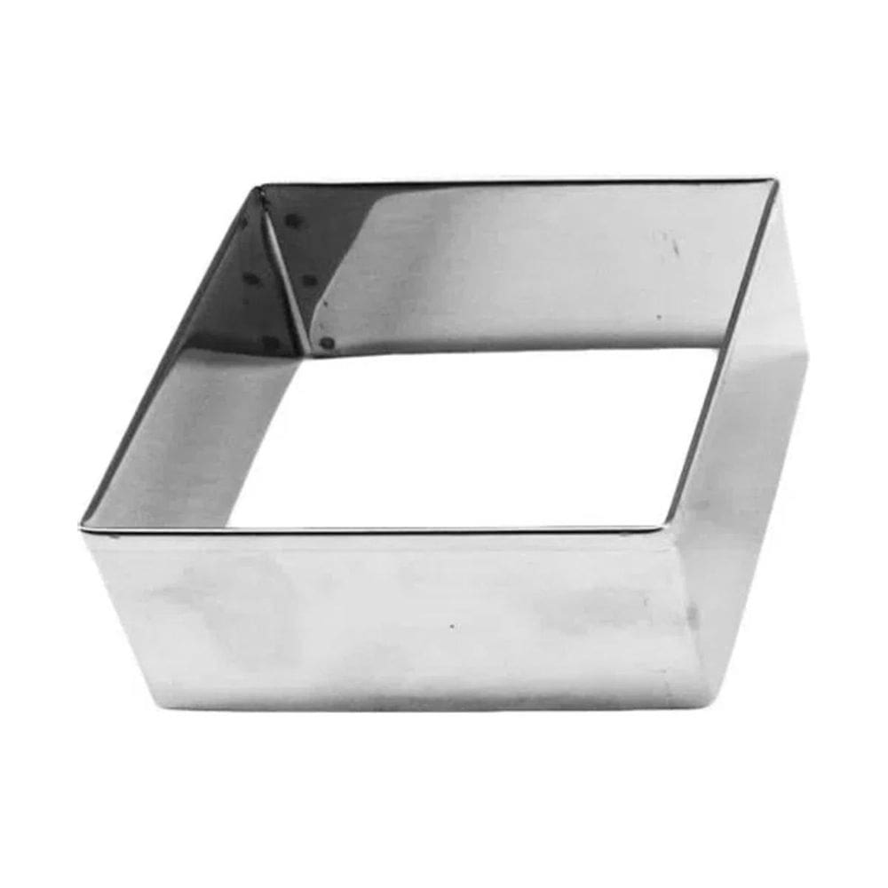 Cortador Quadrado Biscoito Brownie Inox Massas N 3  5X4 Cm 