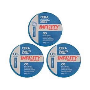 Pomada Capilar Infinity Azul 160G - Kit Com 3Un