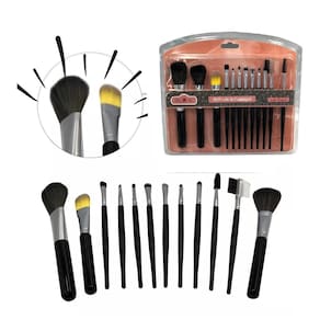 Kit 12 Pincel Maquiagem Profissional Make Beleza Completa