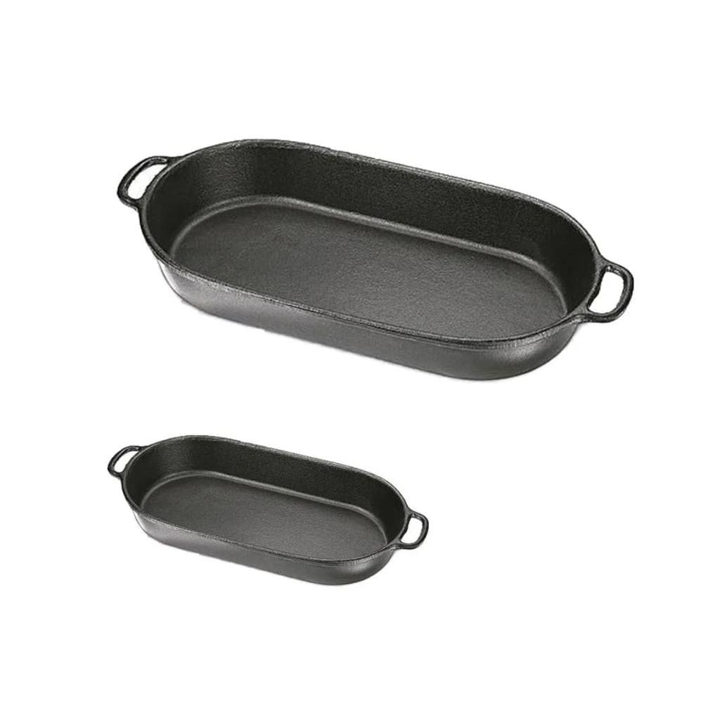 Par De Assadeiras Em Ferro Fundido 20x12cm E 36x21cm