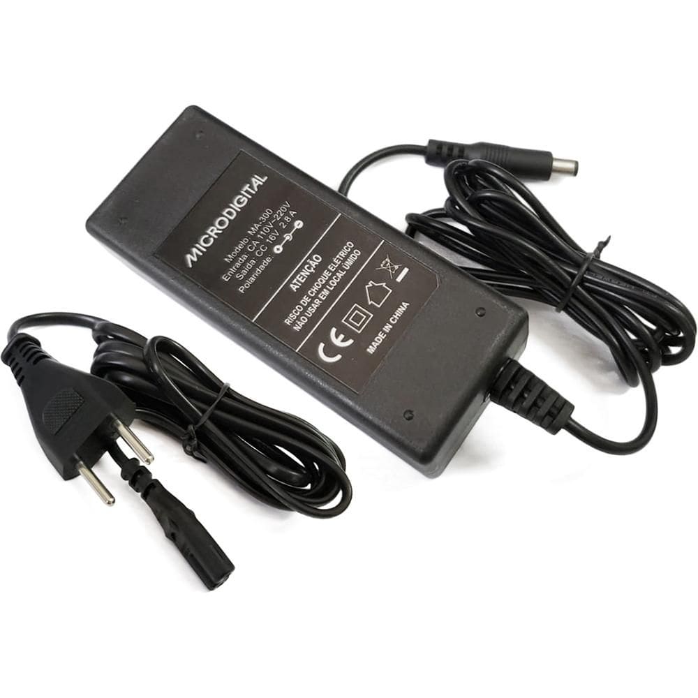 Fonte De Alimentação Bivolt Automática 16v 2,8a Ma 300 Microdigital [F097]