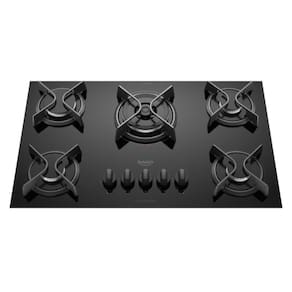 Cooktop Dako 5 Bocas Preto A Gas Chama Tripla Supreme Bivolt