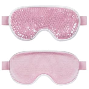 Máscara Térmica De Gel Enxaqueca Sinusite Olheiras - Rosa