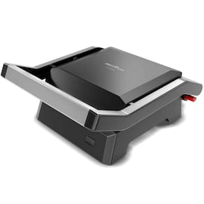 Grill Sanducheira Britania 520W Placas Onduladas Antiaderente Luxx Black