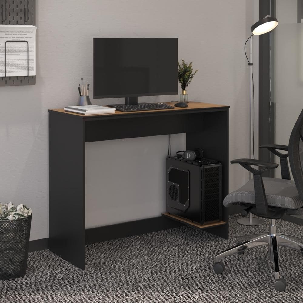 Escrivaninha Smart Office com Passa Fios e Tampo MDF Usinado 91cm