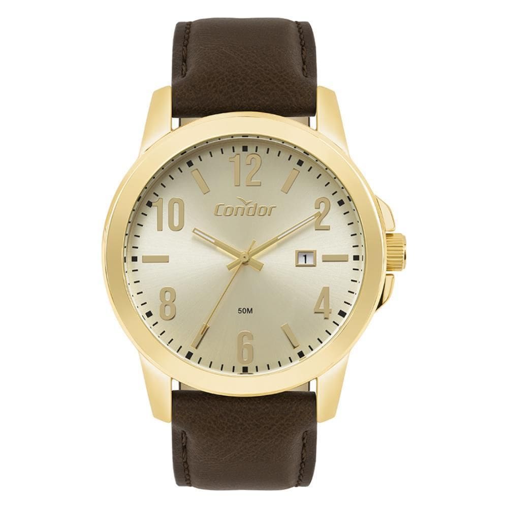 Relógio Condor Masculino Ref: Co2115Nav/5X Casual Dourado