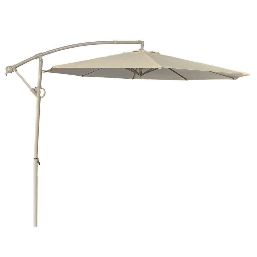 Ombrelone Lateral Tahiti Bahamas Fratini 300 Cm (largura) Sem Base Em Alumínio Fendi Capa Poliéster