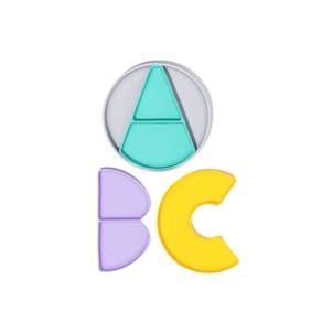 Prato Infantil Silicone com Divisórias Removíveis ABC - Petit Piá