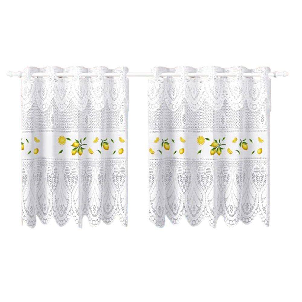 Cortina Pia Vitro Stilo Renda Cozinha 1,60X0,80 Alt