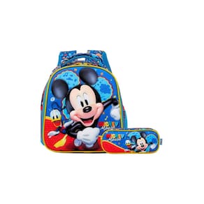 Kit Escolar Lancheira Térmica+Estojo Duplo Mickey Mouse
