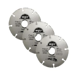 Kit 3 Disco Segmentado Tungstênio Esmerilhadeira 110X22,23Mm