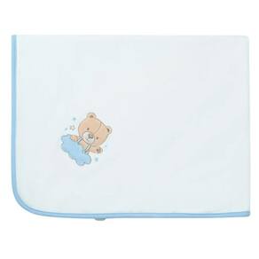 Manta Infantil De Suedine Hug Urso Sweet Dreams Azul Místico