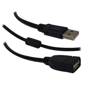 Cabo Extensor, Tsa, Usb 2.0 Am/Af, 5Mt, Filtro, Preto Cb-53