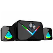 Subwoofer Gamer K-mex Stereo SS8012 11W RMS, Canais 2.1, LED de 7 Cores, Preto - SS8012U0001C81X