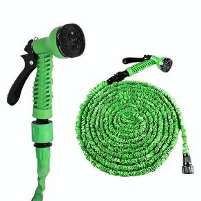 Mangueira Jardim Flexível 30M, Retrátil Esguicho 6 Tipos
