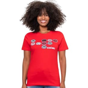 Camiseta T-Shirt Feminina Ecko Caxi Vermelha J813A Vermelho