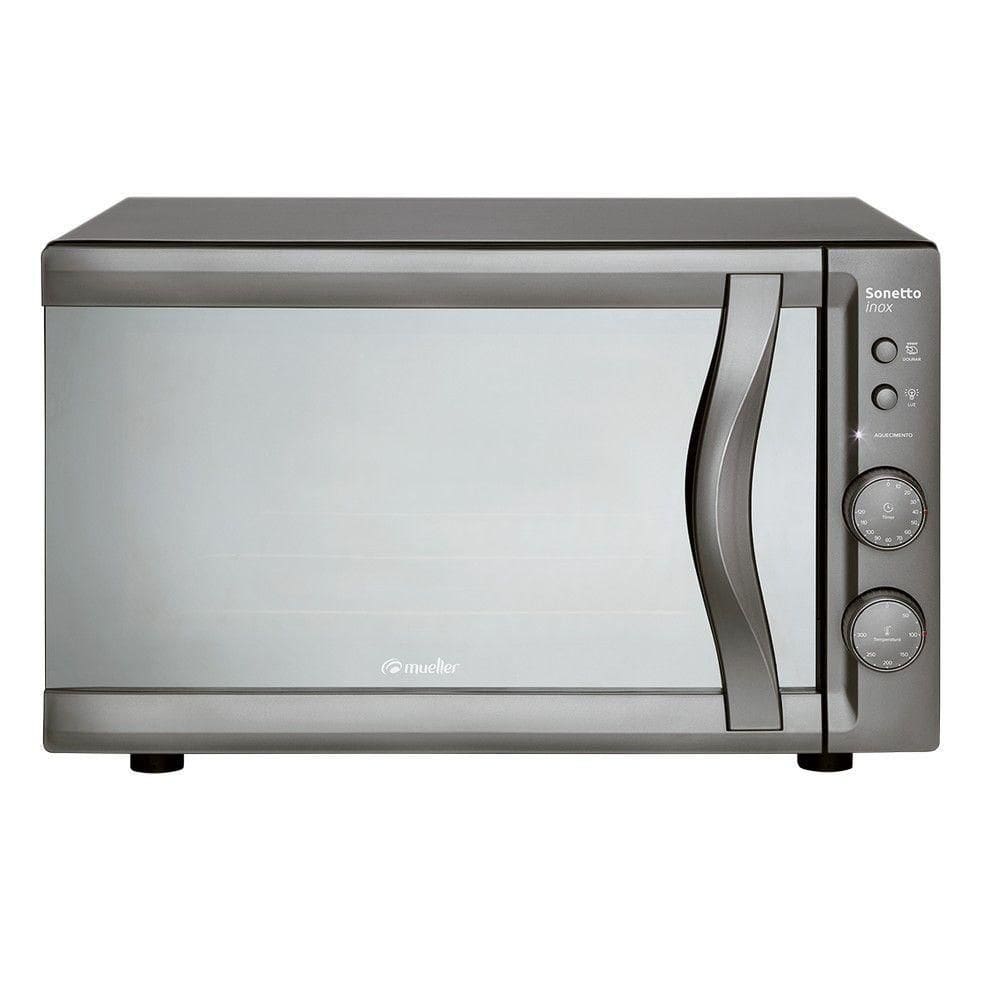 Forno Elétrico 44 Litros Sonetto Grill Espelhado Mueller Inox 110v