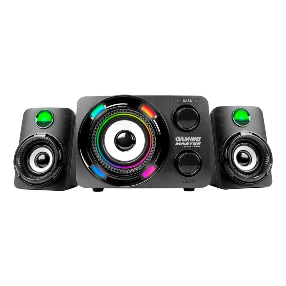 Subwoofer Gamer K-mex Stereo SS9800 9.9W RMS, Canais 2.1, LED de 7 Cores, Preto - SS9800U0001CB1X