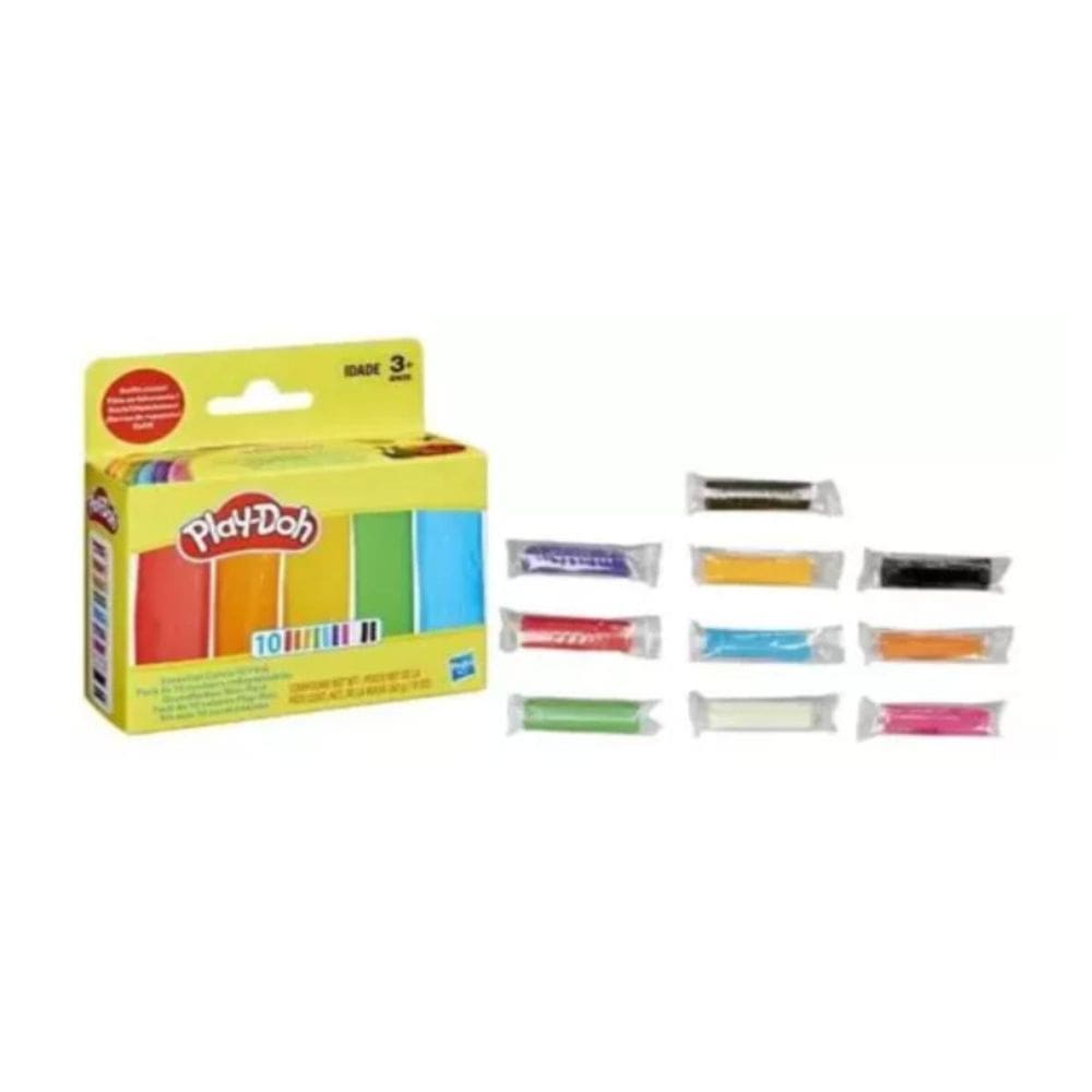 Massa De Modelar Play-Doh Kit Com 10 Cores