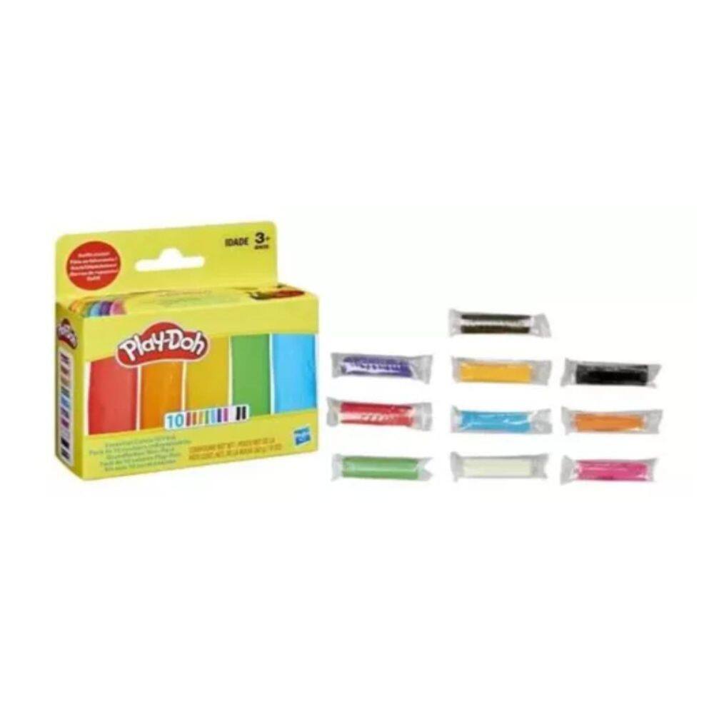 Massa De Modelar Play-Doh Kit Com 10 Cores