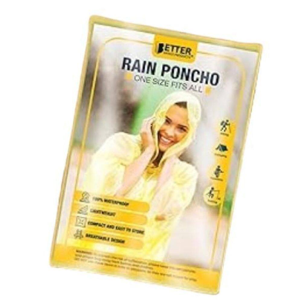 Better Office Products Capa Chuva Poncho Impermeável C/Capuz