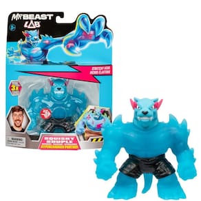 Boneco Elástico Goo Jit Zu Mrbeast Lab Pantera Poderosa