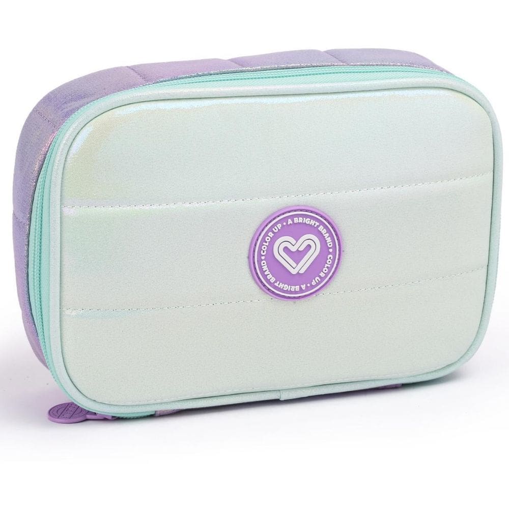 Estojo Box Color Up Metalizado Feminino Juvenil Escolar