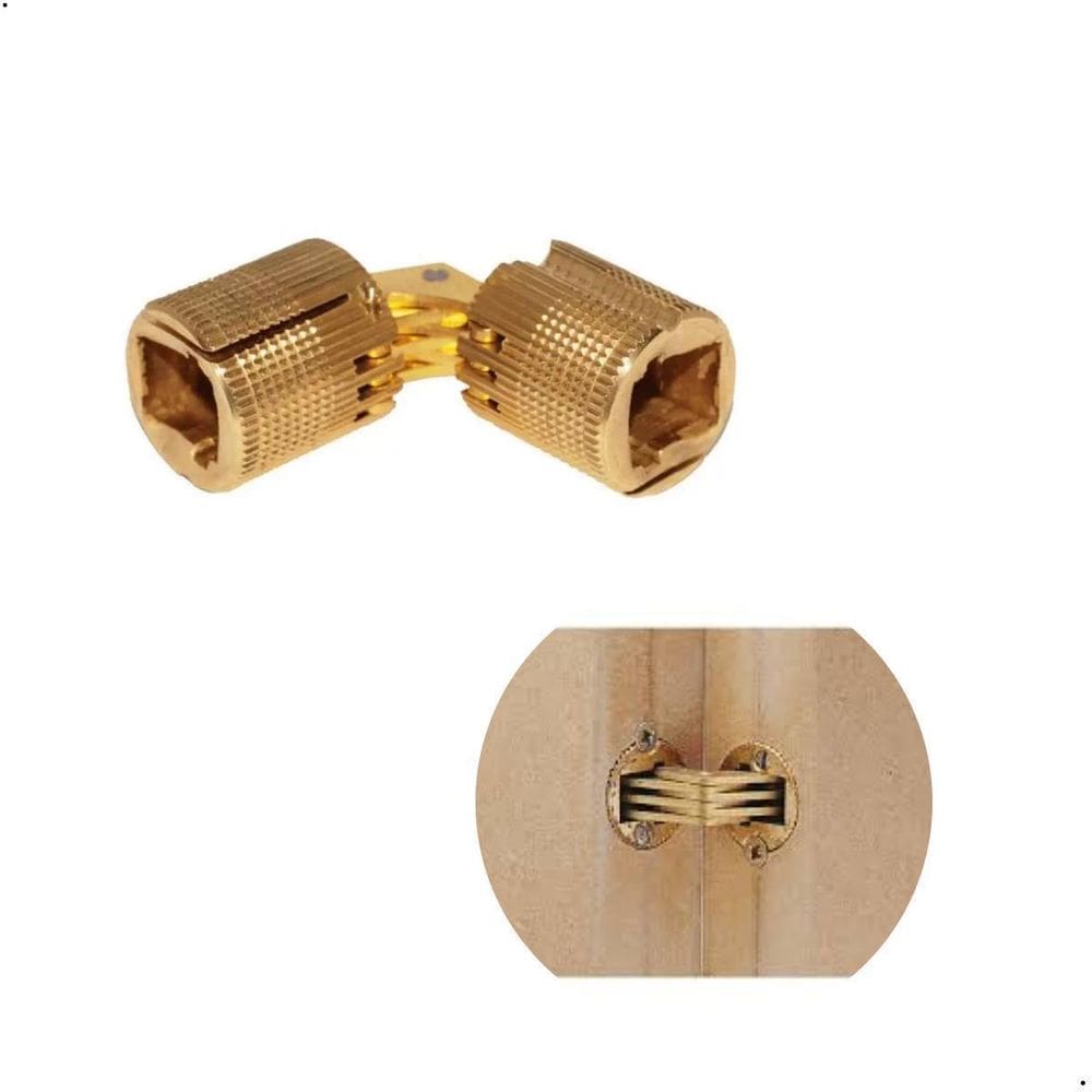 Dobradiça Invisível Cilíndrico 16Mm Latão Hardt