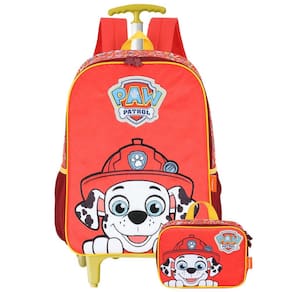 Kit Mochila Com Rodas Patrulha Canina Com Lancheira Térmica