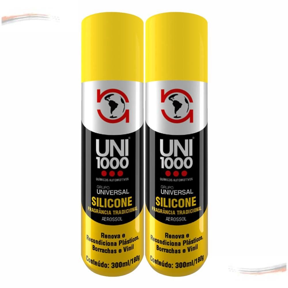 Kit 2 Silicone Spray Lubrifica Alta Performance Carro Novo [F103]
