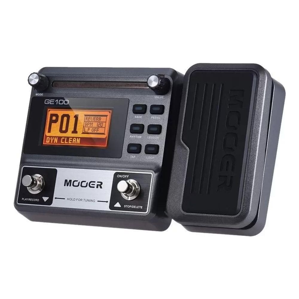 Pedaleira Multi-Efeitos P/ Guitarra Mooer Ge100 C/ Fonte